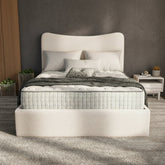 LunaRest Teddy Boucle Cream Bed - Macbabeds
