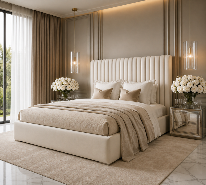 Harriet Panels ottoman bed